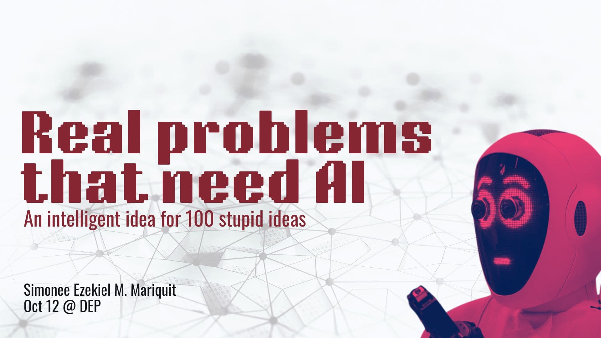 Slide from Data Engineering Pilipinas AI Study Group - AI Use Cases That Actually Matter