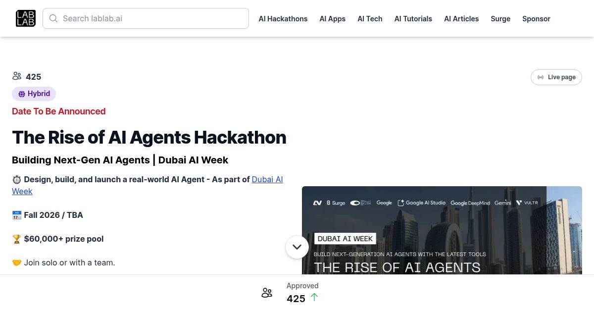The Rise of AI Agents Hackathon