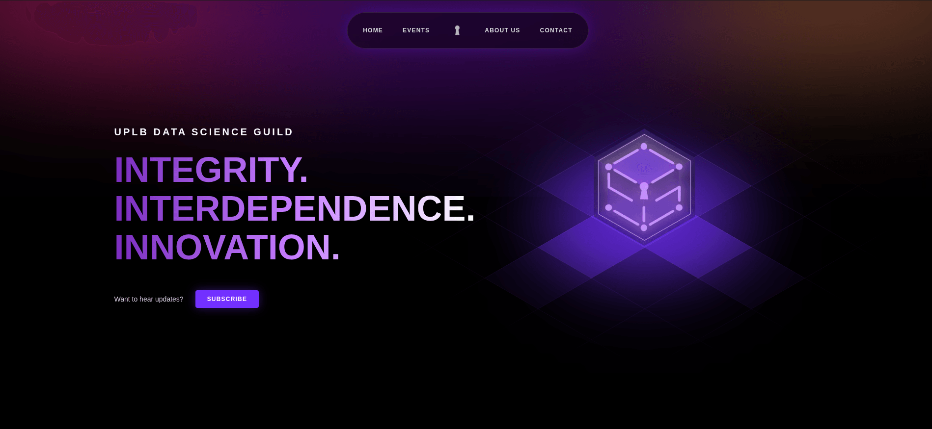 Screenshot of UPLB Data Science Guild Website