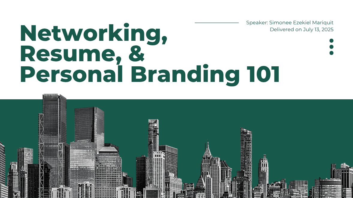 Photo from Networking, Resume, & Personal Branding 101